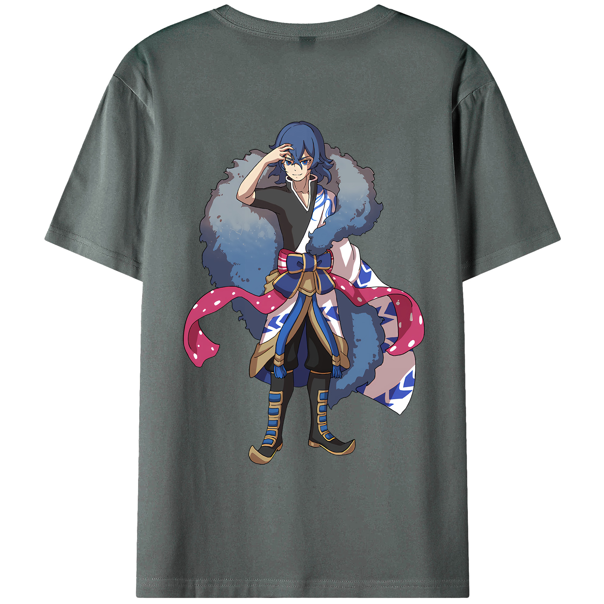 （画像用） 妖怪ウォッチ Yo-kai Watch 綿100％ メンズ半袖Tシャツ（バックプリント） 通気性